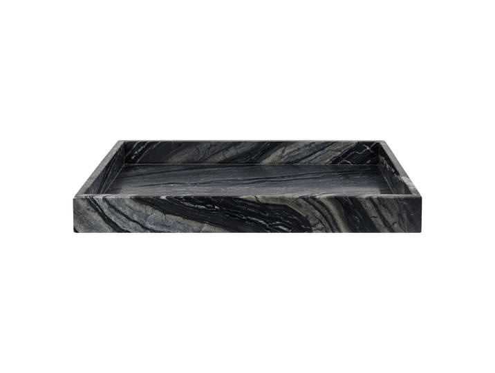 Mette Ditmer - Marble Tablett, 30 x 40 cm, schwarz / grau