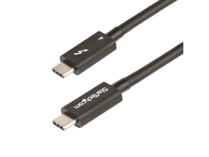 StarTech.com Câble Thunderbolt 4 de 50cm - 40Gbps - 100W Power Delivery - Vidéo 4K/8K - Cordon Thunderbolt Certifié par Intel - Compatible avec USB 4/