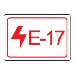 Brady Etiketten für Energiequellen, elektrischer Bereich (ENERGY TAG-E-17-19X13MM-SA/100)