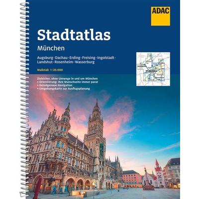 ADAC Stadtatlas München 1:20.000, Gebundene Ausgabe von , MairDuMont, 978-3-8264-2507-3