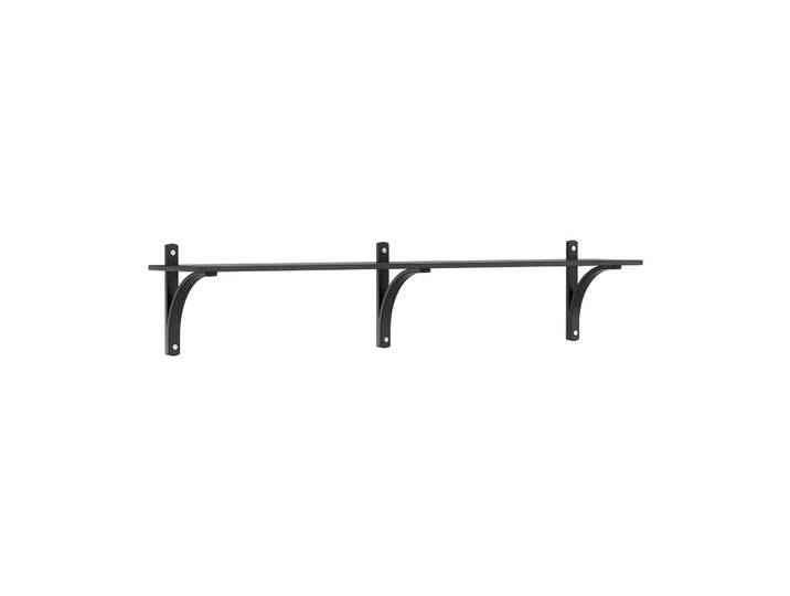 Swedese Levi Regal 1 Fachboden Schwarz lasiertes Esche-Aluminium, 180 cm