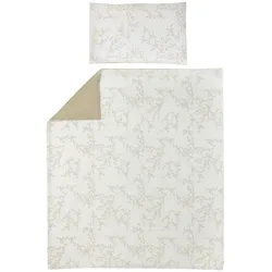 Meyco, Kinderbettwäsche, Bettwäsche 120x150 cm Branches sand (150 x 120 cm, 60 x 40 cm)