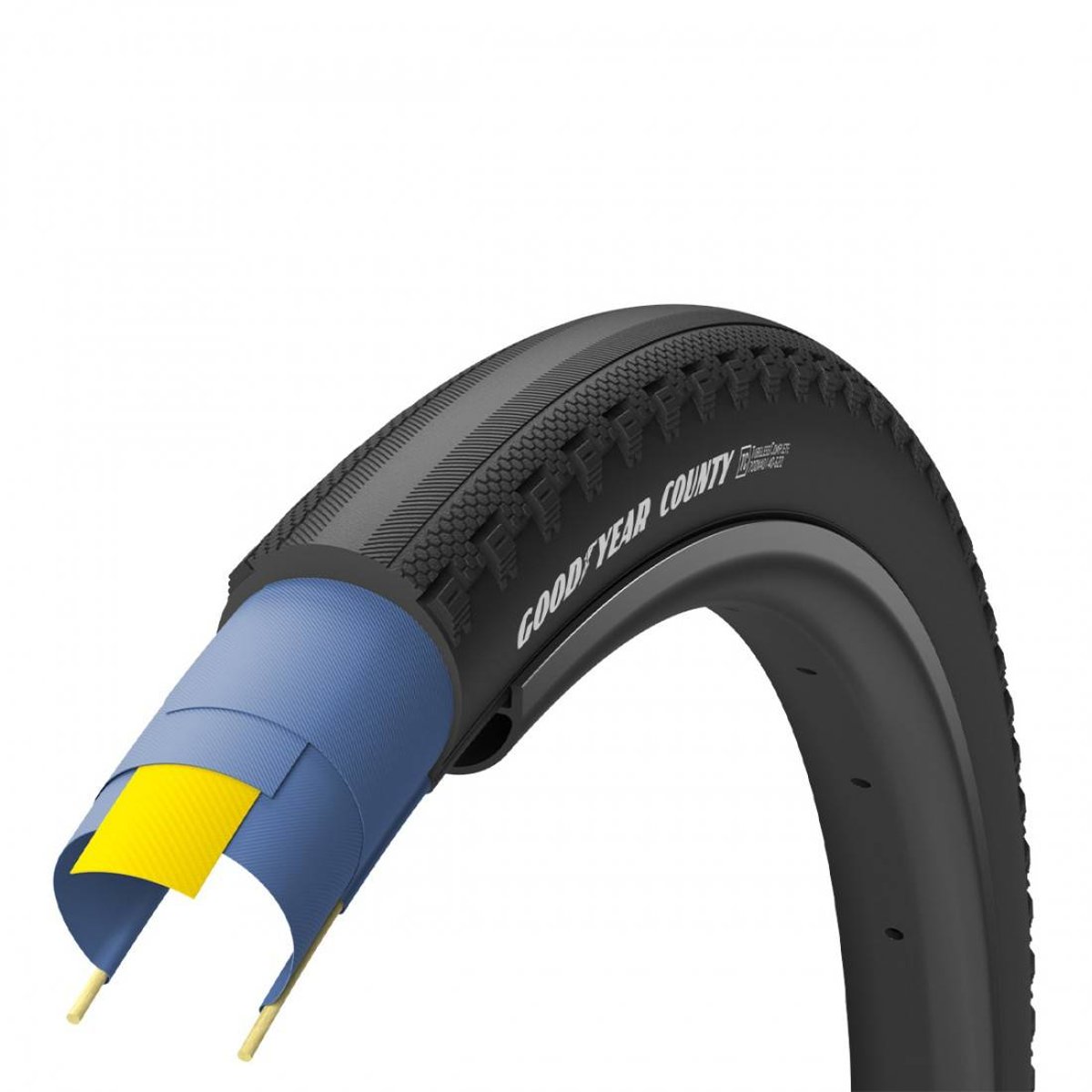 Goodyear Pneu County 700x40 TLR Preto TPI 60