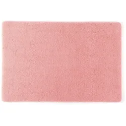 Rhomtuft Badteppich Square 60x90 cm | rosenquarz - pink