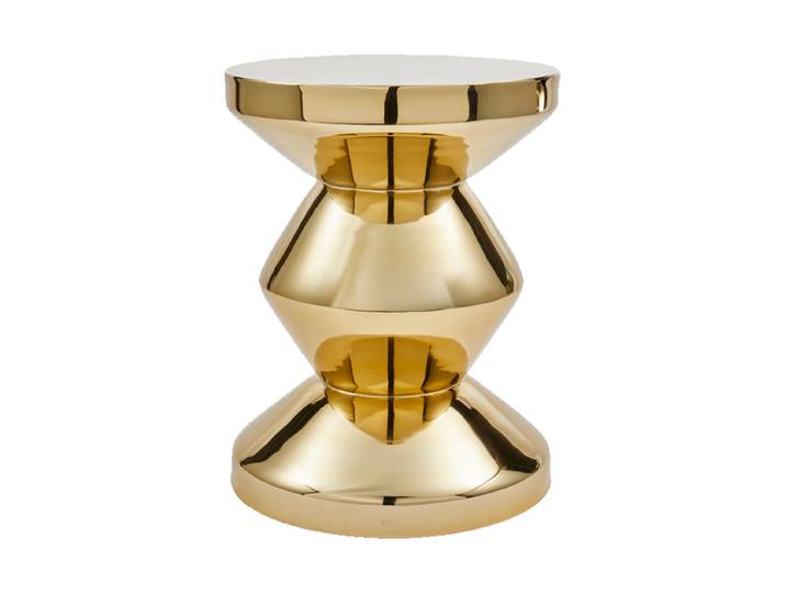 Design Beistelltisch & Hocker „Zig Zag“ Metallic Gold Pols Potten