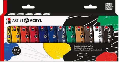 Marabu Artist Acryl, 12x 22 ml