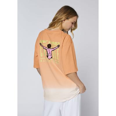 T-Shirt CHIEMSEE, Damen, Gr. XS (32), orange (melon), 100% Baumwolle, Rundhals, Shirts T-Shirt