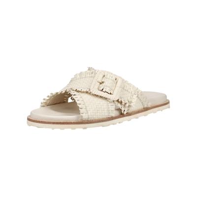 Pantolette MELVIN & HAMILTON "Melvin & Hamilton Pantoletten Leder", Damen, Gr. 39, weiß, Leder, Schuhe Pantolette