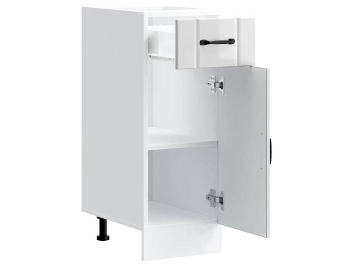 Soldes d'automne Caisson de cuisine Blanc - Armoire de cuisine - Armoire à vitrine - Lucca - Blanc brillant - Bois ingénierie 608 7