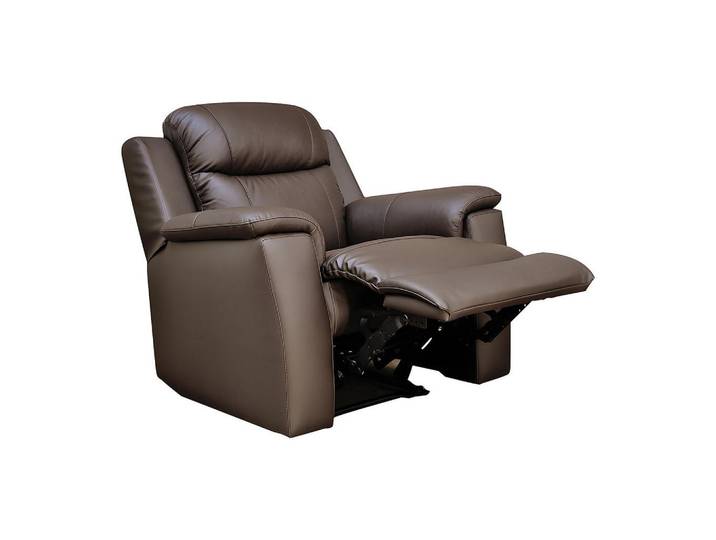 Vente-Unique Relaxsessel - 1 Person - leder - braun Evasion, Braun, Kunststoff, Uni, 95x100x96 cm, Wohnzimmer, Sessel, Fernsehsessel