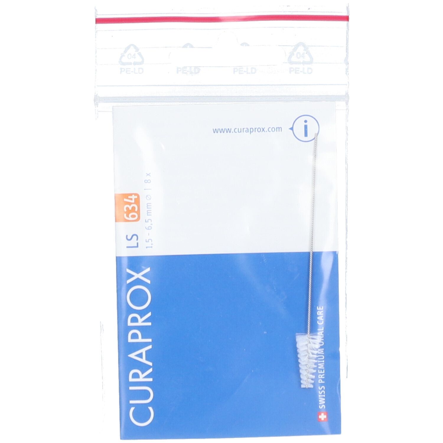 Curaprox LS 634 Interdentalbürste fein 8 St Zahnbürste