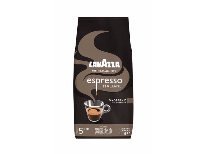 Lavazza Espresso Italiano Classico Kaffee Bohnen 1000 g – Kaffeebohnen – schwarz