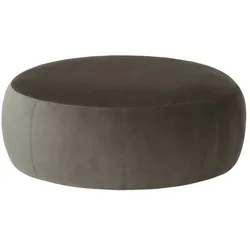 Samt Hocker  Amadi , grau , Maße (cm): B: 105 H: 40