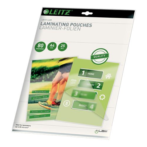 Leitz Folientaschen 80mic A4 25St