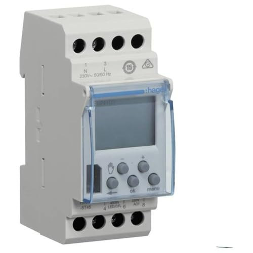 Hager EGN103 digitale DIN-rail timer