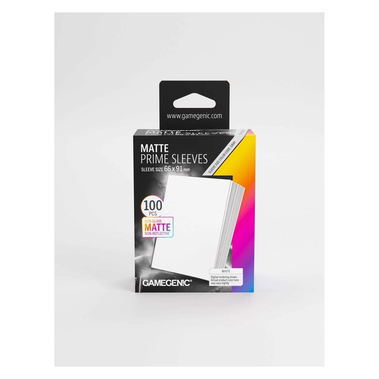 Gamegenic : Matte Prime Sleeves (66x91 mm) - White - 100 sztuk (4251715419533-4251715419533)