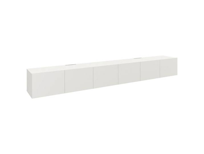 Hom`in Lowboard, Weiss, Holzwerkstoff, 300x36.7x42 cm, Beimöbel erhältlich, umfangreiches Zubehör erhältlich, hängend, In verschiedenen Grössen erhältlich, Wohnzimmer, TV Möbel, Lowboards, Lowboards hängend