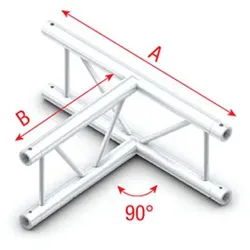 Milos Pro-30 Step P Truss - Cross VB36 - 90° corner - vertical
