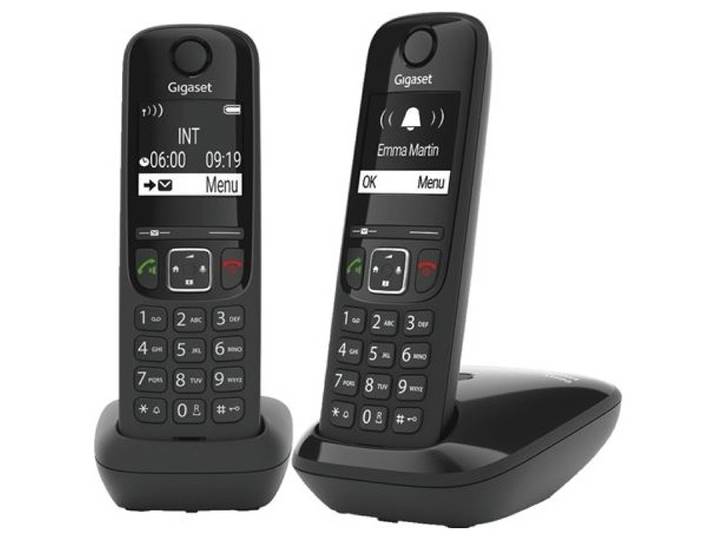 Gigaset AS690 DUO Huistelefoon Zwart
