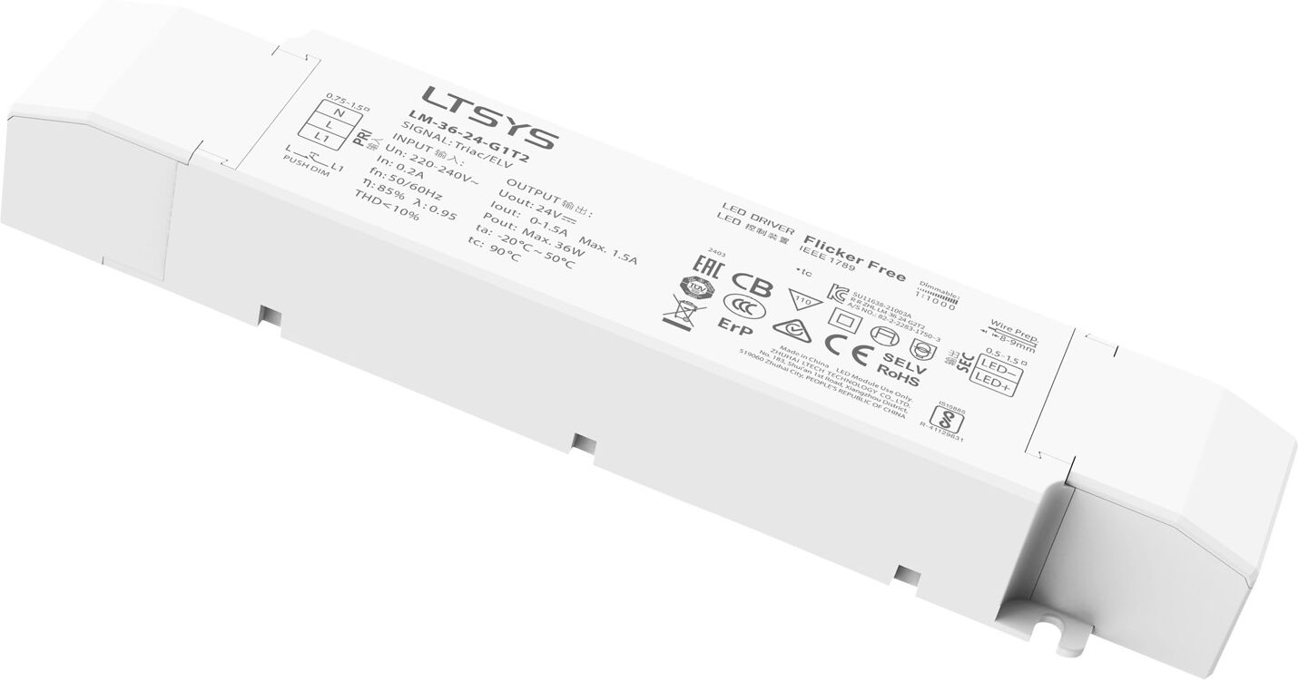 Ltech Led-Treiber Triac 36 W – 24 V