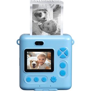 Denver KPC-1363BU Kinderkamera, blau, 20 MP, 1080p, 2'' Display, mit microSD-Kartenslot und Drucker