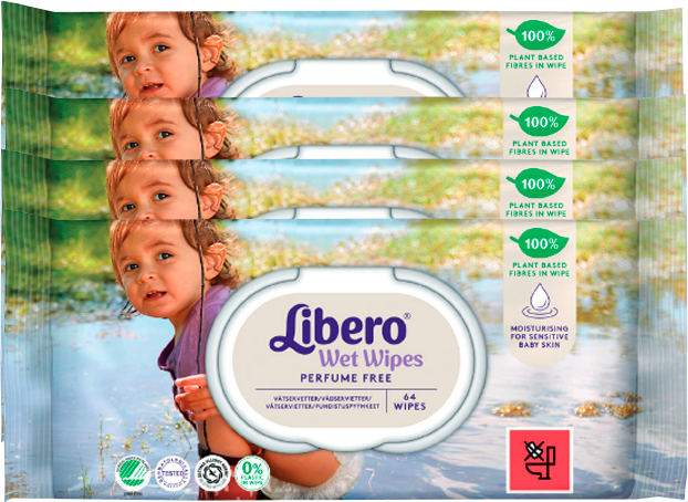 Libero Wet Wipes 4x64 toalhitas