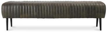 "NADAAL STUDIOS Elton, Top-Grain Leather Bench, Olive Green - 59"" x 19"" x 16.5"""
