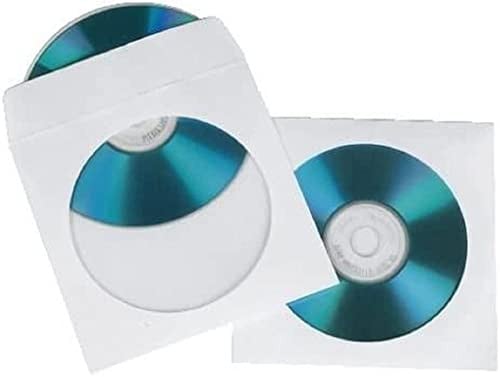 Hama CD-hoesjes, wit, 100 stuks, papier