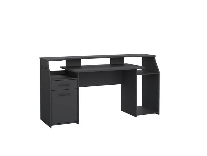 P & B Gamingtisch, Grau, 1 Schublade(n) Schubladen, rechteckig, 48x89.2x171 cm, Büromöbel, Schreibtische, Gaming-Tische