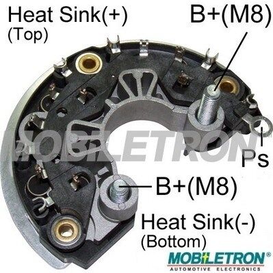 Mobiletron Gleichrichter, Generator Rb-929h 130mm