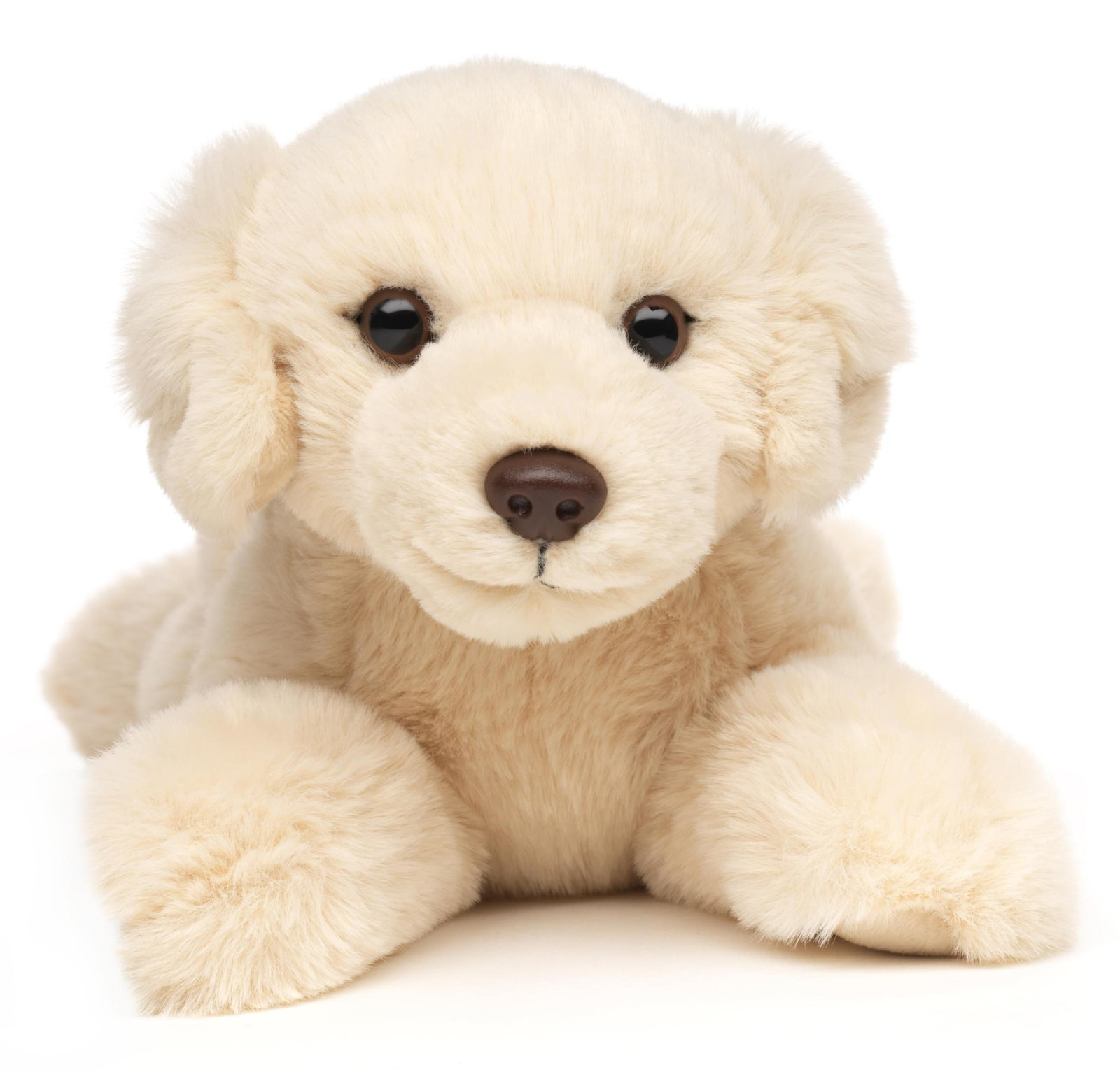 Uni-Toys Eco-lijn Golden Retriever liggende pluchen knuffelhond, 29 cm