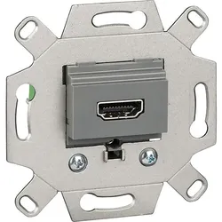 Merten HDMI-Anschlussdose 1-fach Einsatz grau MEG4583-0000