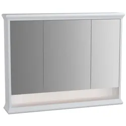 VitrA Valarte LED-Spiegelschrank 62234 98x17x76cm, 3 Spiegeltüren, Korpus weiß matt