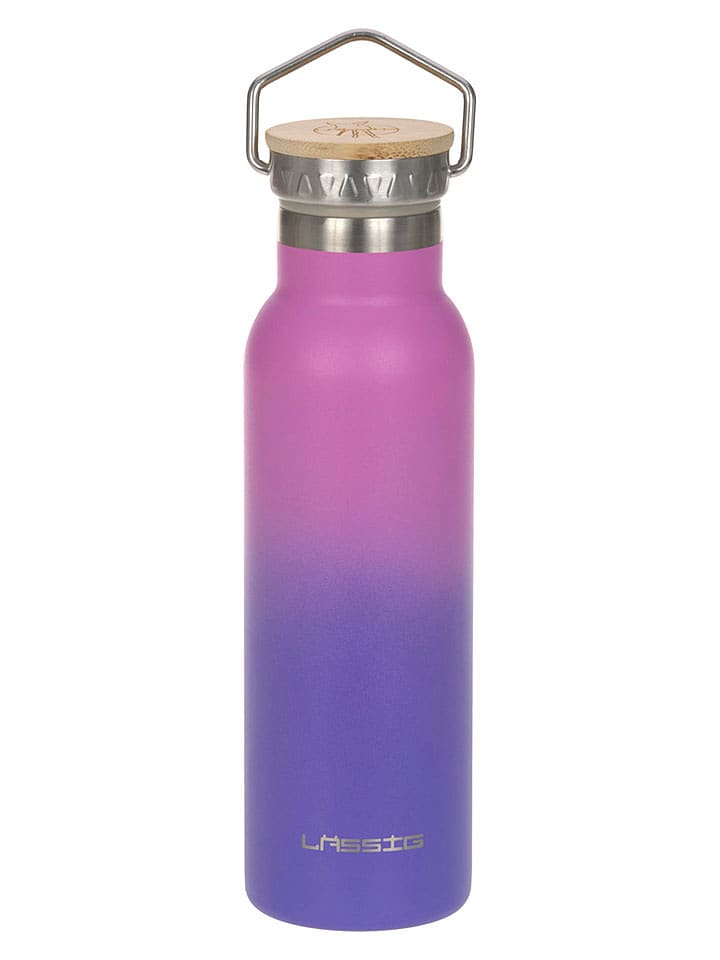 Lässig Edelstahl-Trinkflasche "Unique" in Lila - 460 ml - onesize