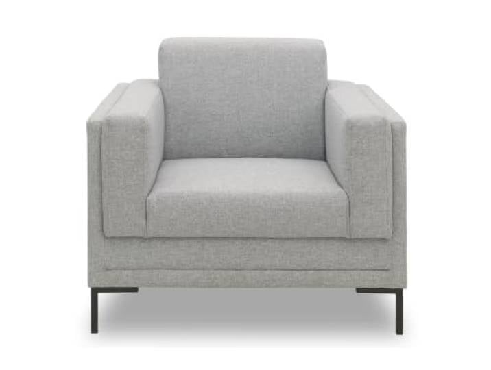 LOOKS by Wolfgang Joop Sessel LOOKS VII, Designer Sessel, silber Sessel Designer-Sitzplatz mit schwarzem Metallfuß, 97 x 90 x 82 cm (BxTxH), stilvoll und bequem