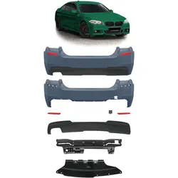 Heckstoßstange mit PDC und Diffusor passend für BMW 5er F10 2010-2017