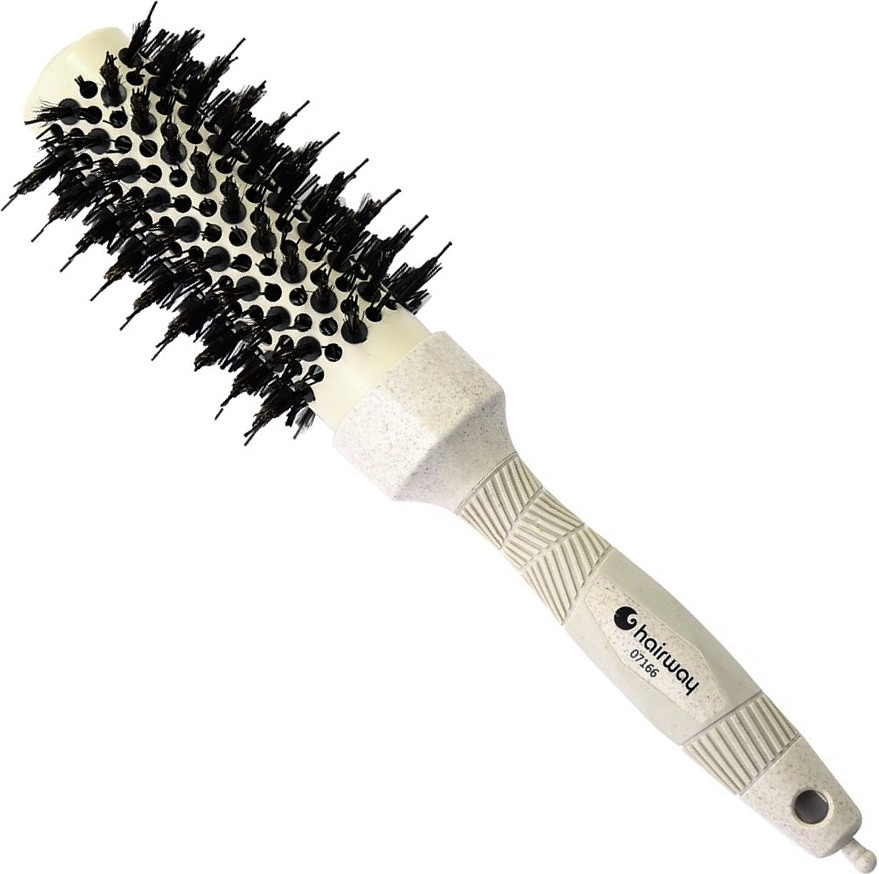 Hairway Thermo-Bürste Organica mit Wildschweinborsten Beige Ř 34/74 mm 07166