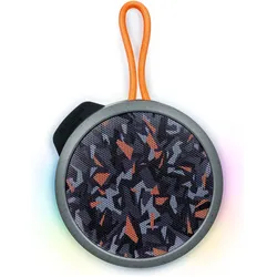 Bigben Party Nano - Bluetooth Speaker (3 h), Bluetooth Lautsprecher, Orange, Grau, Mehrfarbig