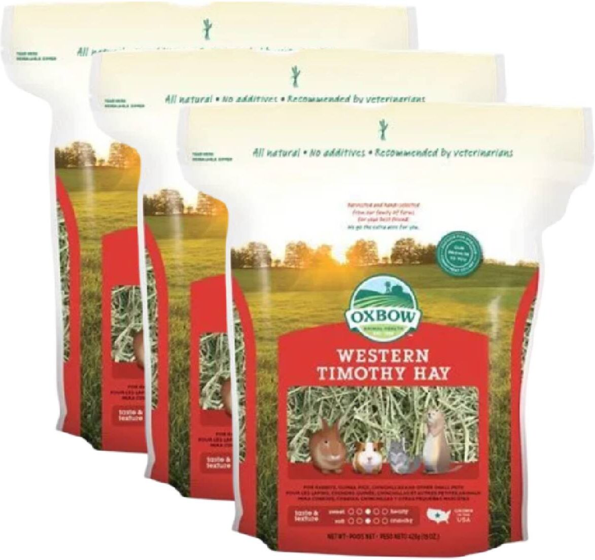 Oxbow Fieno Western Timothy KIT RISPARMIO 3X1.136G