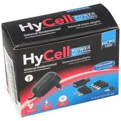 AccuCell Weitbereichs-Netzadapter 12 Volt, 100-240 Volt 800-1000mA