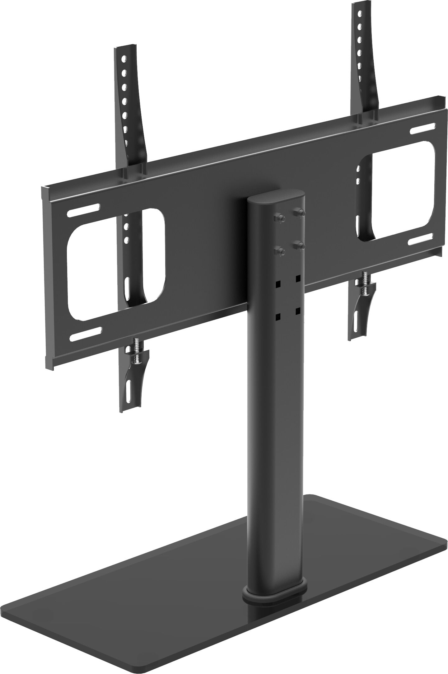 Wohnzimmertisch VCM "TV Tischstandfuß Standfuß Fernseh Erhöhung BTTS600", schwarz, B:66cm T:25cm, Regale, Wohnzimmertisch