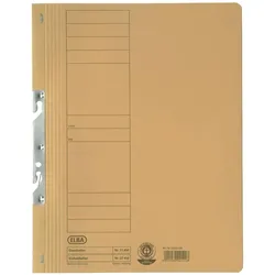 Elba, Mappe, Einhakhefter aus Karton, gelb, kaufmännische Heftung voller Vorderdeckel, gepackt zu 50 Stück (A4, 50x)