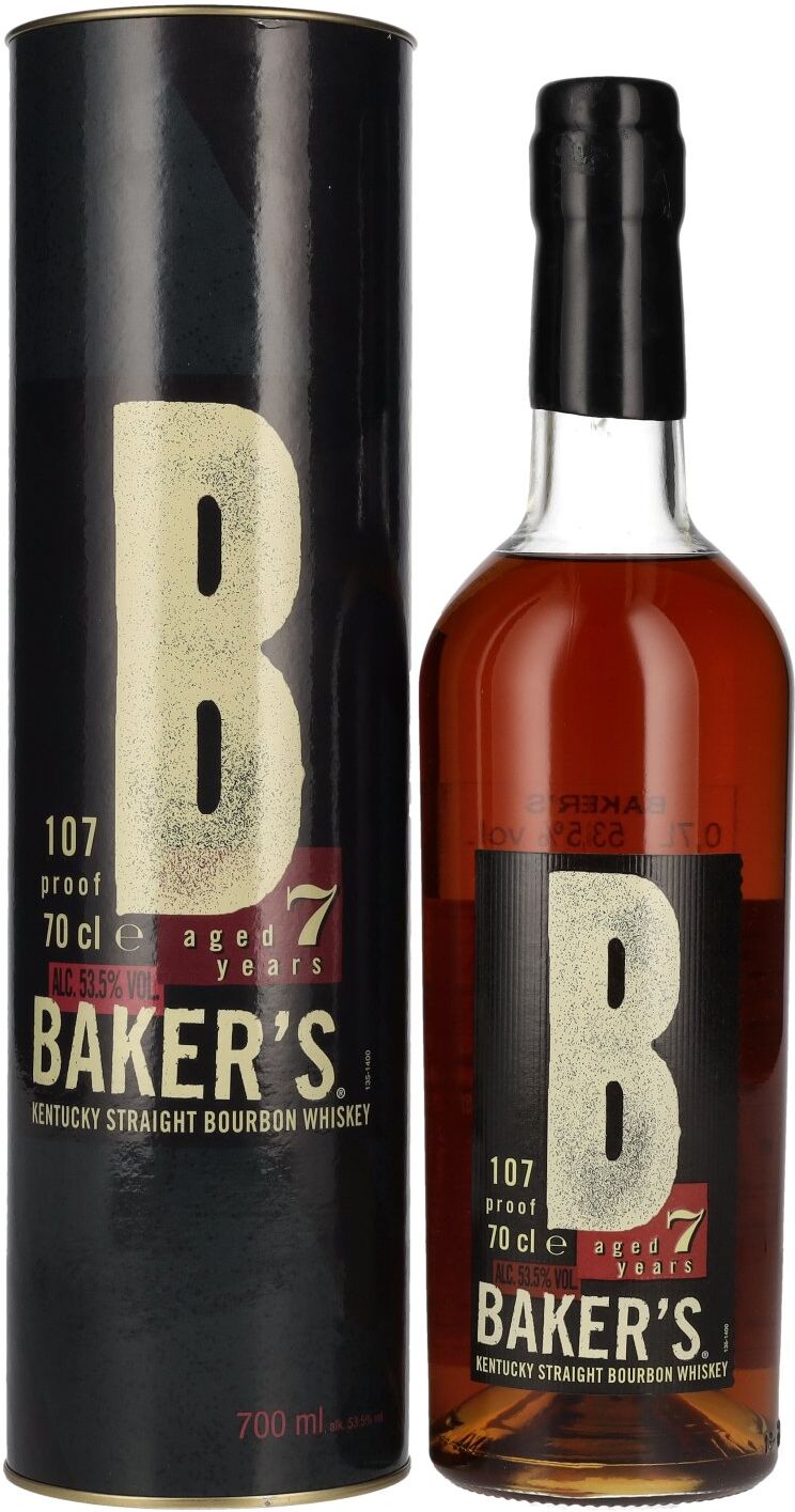 Baker's 7 Years Old Kentucky Straight Bourbon Whiskey 53,5% Vol. 0,7l in Geschenkbox