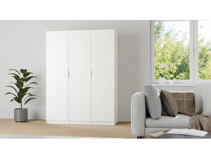 Kleiderschrank weiß Premium Dekore Weiß