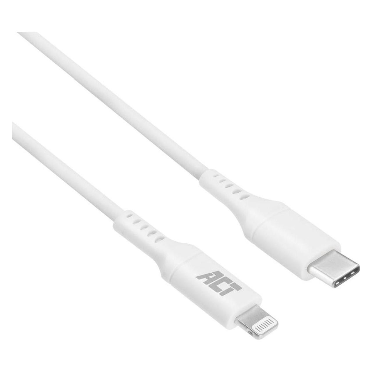 ACT USB-C to Lightning charging/data cable 1 meter, MFI certified (1 m, USB 2.0) (AC3014)