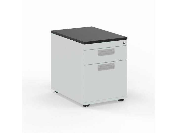 Rollcontainer Tradingzone GO Swiss Weissgrau/Schwarz, Neu - Perfekt für Unterlagen und Akten