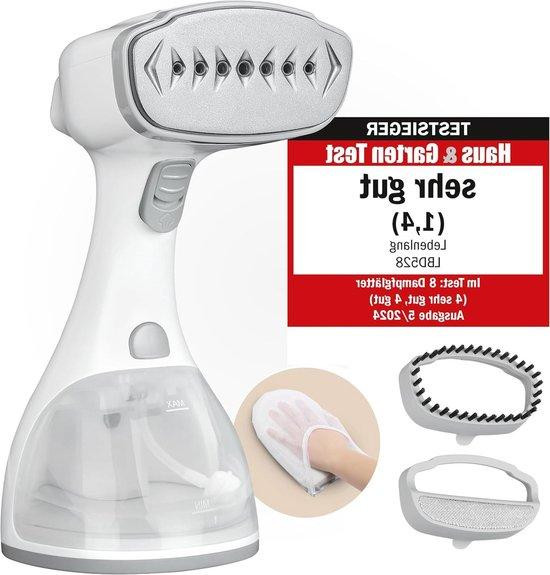 Leben Lang Handstoomapparaat voor kleding - Wit - met LCD-scherm en 300 ml reservoir