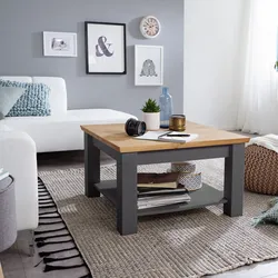 3S Frankenmöbel »Country« Massivholz Couchtisch grau
