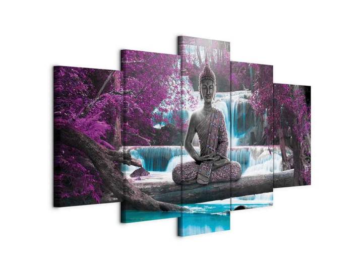 LEINWANDBILD Grau Violett B: 200 cm