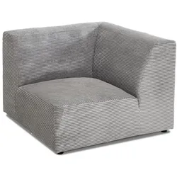 CASEDO Sofa-Eckelement klein Valencia Cord Grau Grey
